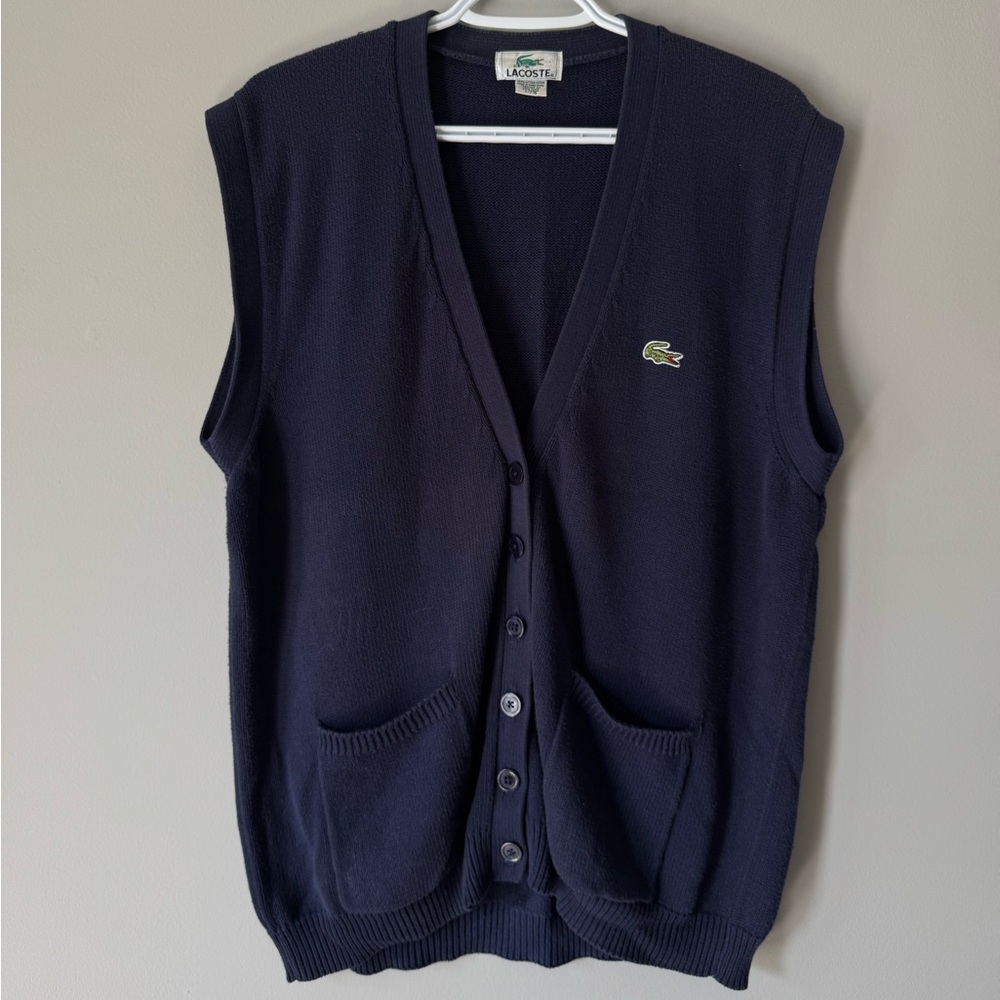 Lacoste Dark Blue Knit Top